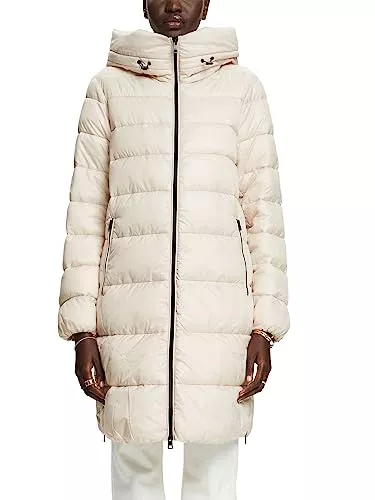 ESPRIT Mäntel ESPRIT Recycelt: Steppmantel mit Kapuze