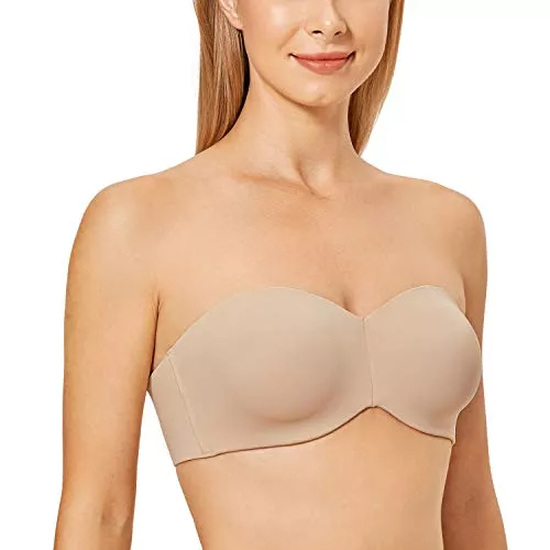DELIMIRA Unterwäsche & Dessous DELIMIRA Damen Minimizer Trägerloser BH mit Bügel ohne Polster ohne Geformte Cups
