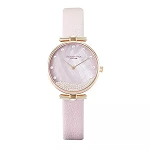 VICTORIA HYDE Uhren VICTORIA HYDE Damen Uhren Analog Quarz Damenuhr mit Perlmutt-Zifferblatt Armbanduhr Armreif Set