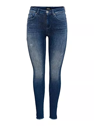 ONLY Jeans ONLY Female Skinny Fit Jeans ONLBlush Life Mid Ankle Raw