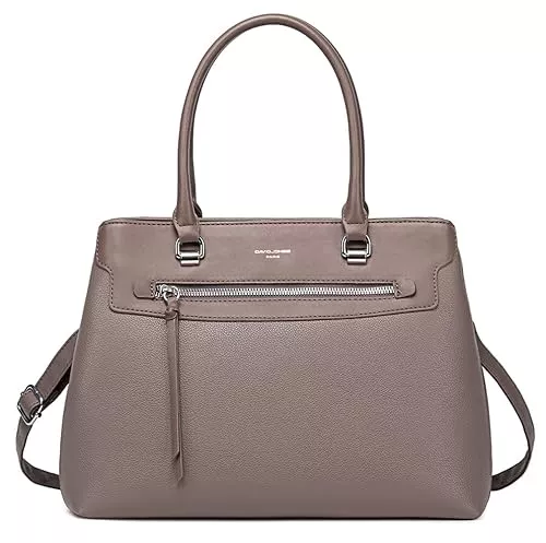 David Jones Taschen & Rucksäcke David Jones - Damen Handtasche Elegante - Frau Henkeltasche PU Leder - Schultertasche Tote Shopper Tasche - Mehrere Fächer Viele Taschen - Umhängetasche Alltags Mode Klassisch Stadt Arbeit