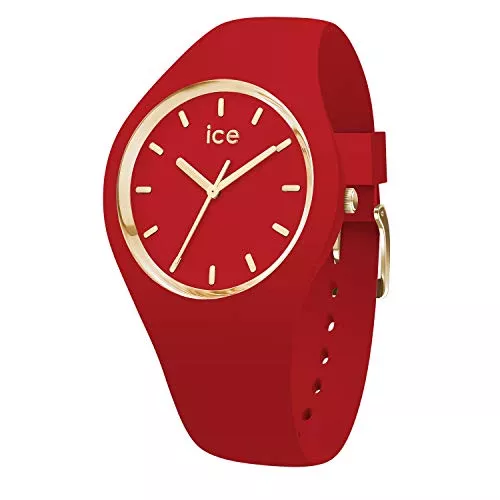 ICE-WATCH Uhren Ice-Watch - ICE glam colour Red - Rote DamenUhr mit Silikonarmband