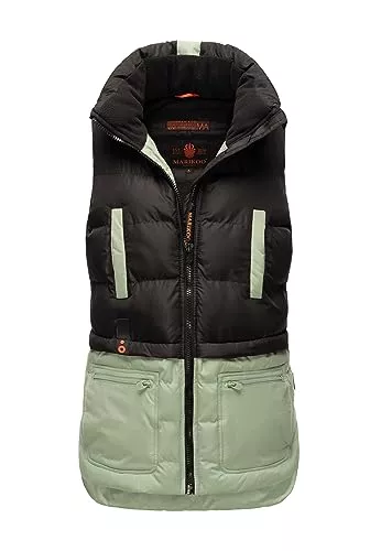 MARIKOO Westen MARIKOO Damen Winter Steppweste Übergang gesteppte Weste warm Fleece B958