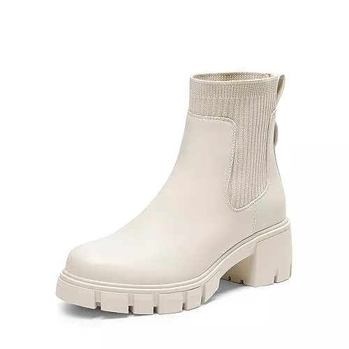 DREAM PAIRS Stiefel DREAM PAIRS Stiefel Damen Chelsea Stiefel Stiefeletten Ankle Booties Damen Boots