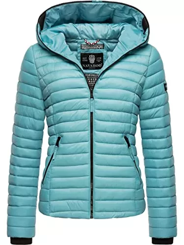 Navahoo Jacken Navahoo Damen Damen leichte Übergangsjacke Steppjacke mit Kapuze Kimuk XS-XXL