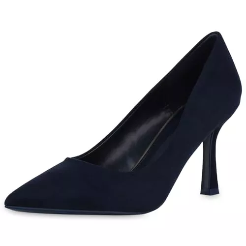 VAN HILL High Heels VAN HILL Damen Klassische Pumps mit Pfennigabsatz
