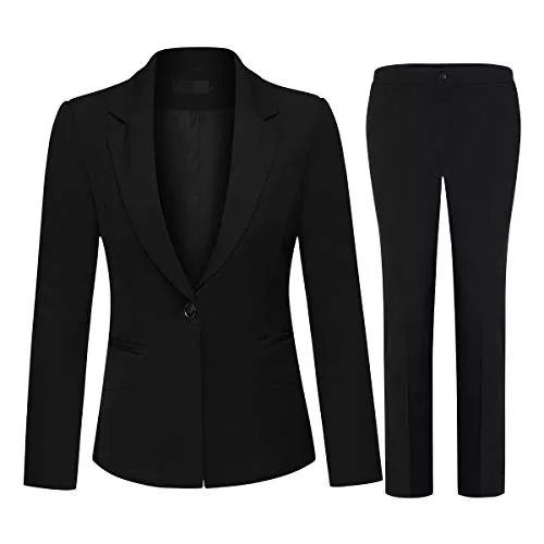 YYNUDA Kostüme YYNUDA Damen Hosenanzug Professioneller elegant 2-teilig Anzug Blazer + Hose