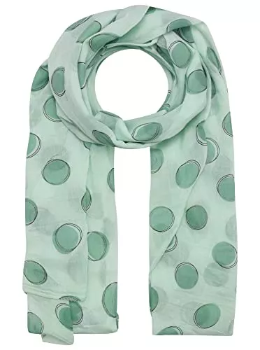 Zwillingsherz Schals & Tücher Zwillingsherz Seiden-Tuch im Kreis Muster Design - Hochwertiger Schal für Damen Mädchen - luftiges Halstuch - Seidentuch/Seidenschal - weiche elegante Chiffon-Stola - Frühling Sommer Herbst Winter