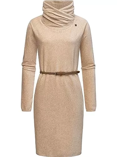 Ragwear Freizeit Ragwear Damen Jersey Langarm Pulloverkleid Winterkleid Belita XS-6XL