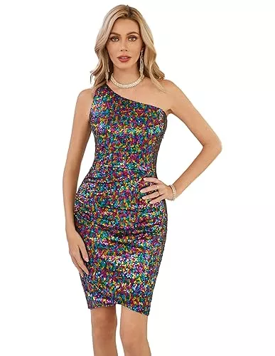 GRACE KARIN Cocktail Damen Pleated Bleistiftkleid Vintage V-Ausschnitt Kleid Cocktail