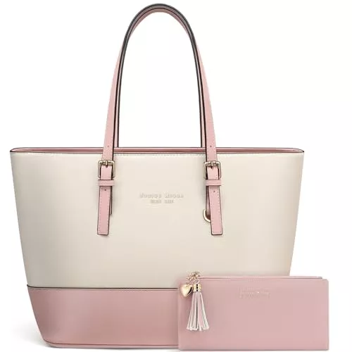 Jocose Moose Taschen & Rucksäcke Jocose Moose Damen Handtasche Shopper Elegant Damen Tasche für Büro Schule Einkauf, Geschenk mit einer Damen Geldbörse