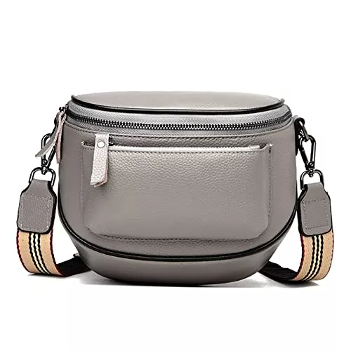 Travistar Taschen & Rucksäcke Travistar Umhängetasche Damen Klein - Breiter Gurt Herren Schultertasche Moderne Taschen Stylish Bauchtasche Vegan Leder Brusttasche mit Münze Geldbeutel - Sportlich Crossbody Bag