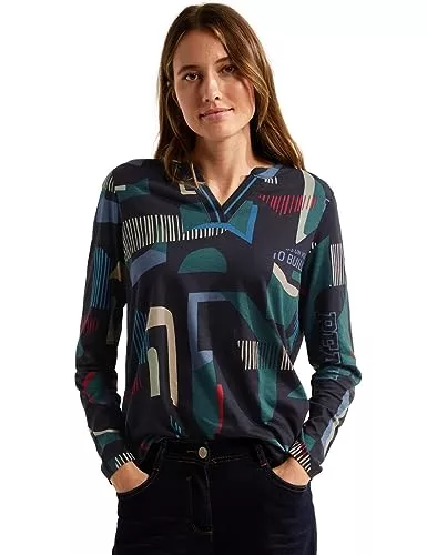 Cecil Langarmshirts Cecil Damen Langarmshirt Bedruckt