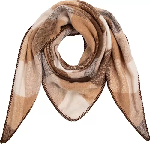 Ever Bloom Schals & Tücher Ever Bloom Damen Winter Schal, bunter Weiche Warmer Dreieck Schal, Herbst Halstuch Lang Kuschelig