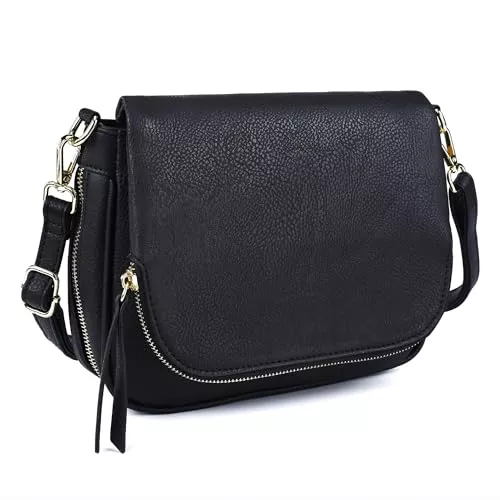 GLITZALL Taschen & Rucksäcke GLITZALL Kleine Crossbody-Tasche für Damen, PU-Leder, über die Schulter, Geldbörsen und Klappe, Cross-Body-Handtaschen mit mehreren Taschen