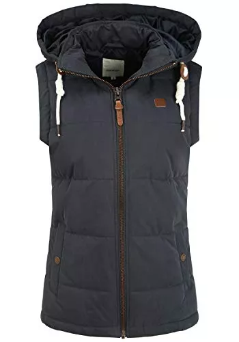 OXMO Westen OXMO OXLew Damen Weste Steppweste Outdoor Weste mit Kapuze