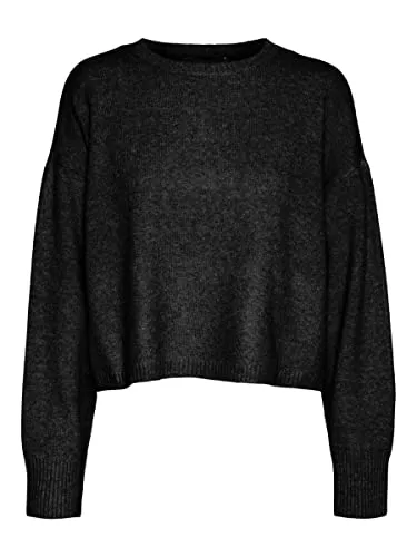 VERO MODA Pullover & Strickmode VERO MODA Female Strickpullover VMDOFFY LS O-Neck Boxy Blouse GA Boo