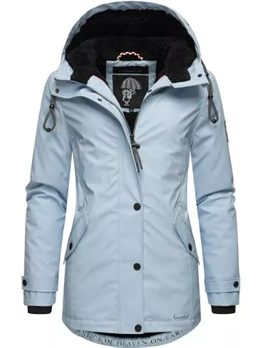 Navahoo Jacken Navahoo Damen Winterjacke kurze Regenjacke wasserdicht warm gefüttert mit Kapuze Lindraa XS-3XL