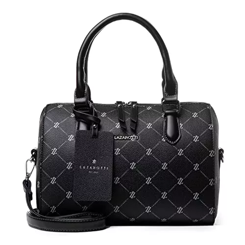 Lazarotti Taschen & Rucksäcke Lazarotti Palermo Damen Henkeltasche - Handtasche mittelgroß mit Umhängeriemen – Bowling Bag