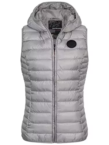 Geographical Norway Jacken Geographical Norway Steppweste Übergangs Herbst Winter Weste Windbreaker Kapuzenweste