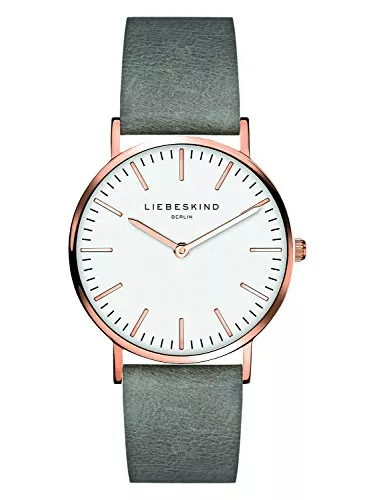 Liebeskind Uhren LIEBESKIND Damen Analog Quarz Armbanduhr mit Lederarmband LT-0085-LQ