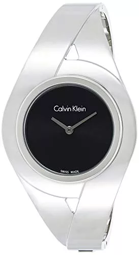 Calvin Klein Uhren Calvin Klein Damen Analog Quarz Uhr mit Edelstahl Armband K8E2M111