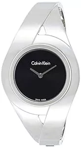 Calvin Klein Uhren Calvin Klein Damen Analog Quarz Uhr mit Edelstahl Armband K8E2M111