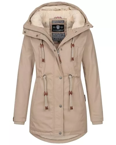 Navahoo Mäntel Navahoo Damen Winterjacke mit Teddyfell Winter Jacke warm gefüttert B991