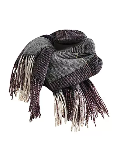 KRIPINC Schals & Tücher KRIPINC Plaid Warmer Kaschmirschals für Damen, Lange Kariert Weich Damenschals, Fransen Tartan Schal Wraps für Frauen Geschenke Für Frauen