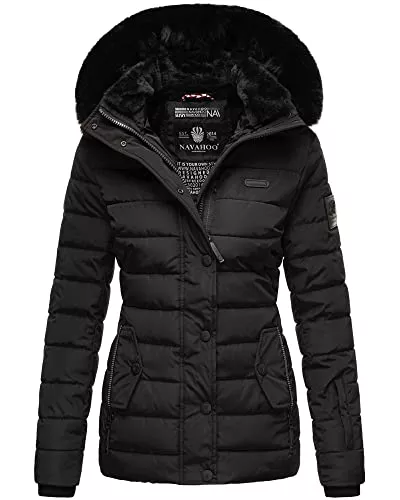 Navahoo Jacken Navahoo Damen warme Winter Steppjacke mit abnehmbarer Kapuze Milianaa XS-XXL