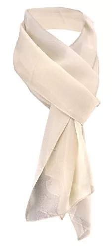 TigerTie Schals & Tücher TigerTie Damen Chiffon Halstuch in einfarbig unicolor - Tuchgröße 160 cm x 36 cm - Made in Italy
