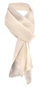 TigerTie Schals & Tücher TigerTie Damen Chiffon Halstuch in einfarbig unicolor - Tuchgröße 160 cm x 36 cm - Made in Italy