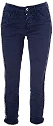 Basic.de Jeans Basic.de Damen-Hose Skinny mit Kontraststreifen aus Metall-Nieten Melly &amp; CO 8176
