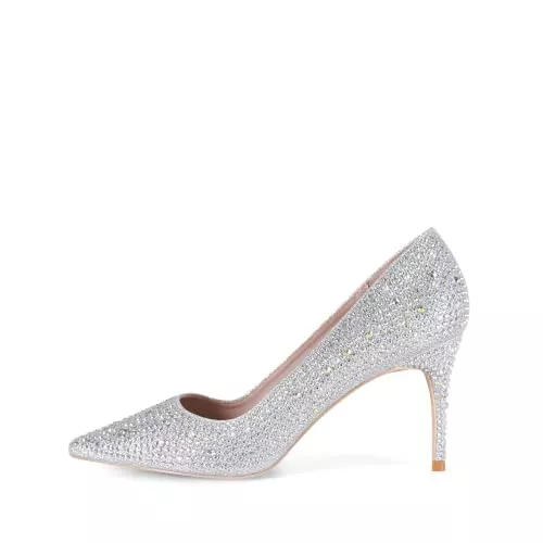 GENSHUO High Heels GENSHUO Damen Stiletto High Heels Sexy Spitze Zehen Stiletto Lack Pumps 8 cm/ 3,15 Zoll Klassische Geschlossene Absatzschuhe mit Pfennigabsatz Party Hochzeit Stöckelschuhe für Frauen