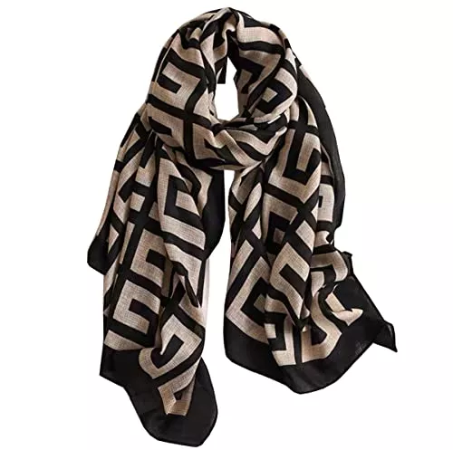 Ecroon Schals & Tücher Ecroon Damen Schal Winterschal mit stylischem Tartan Plaid Muster - warm und weich - Deckenschal