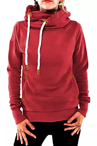 Cindeyar Kapuzenpullover Cindeyar Damen Hoodie Winter Pullover Kapuzenpullover Langarm Baumwoll Mischung Warmer Sweatshirt Kapuzenjacke