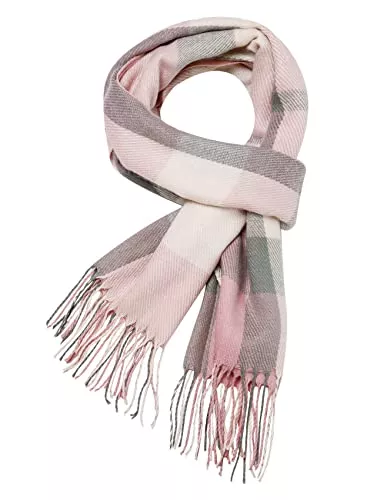 Chalier Fashion Schals & Tücher Chalier Fashion Damen Winter Schal Kariert übergroßer Quadratisch Deckenschal, Karo Tartan Streifen Plaid Muster Oversized Fransen Poncho MEHRWEG