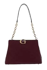 GUESS Taschen & Rucksäcke GUESS Vibe Girlfriend Shoulderbag Merlot Logo