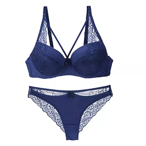 CHOUBAGUAI Unterwäsche & Dessous CHOUBAGUAI Sexy 3/4 Cup Spitze Unterwäsche Set Push Up BH Set Sexy Spitze Dessous Set