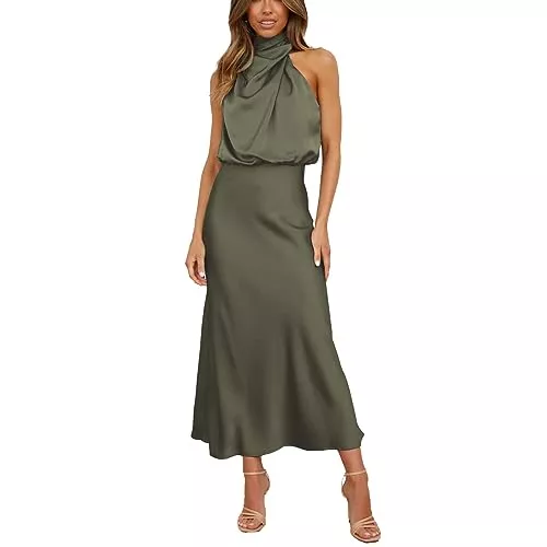 BISKAMY Abendkleider BISKAMY Ballkleider Damen Lang Abendkleider Elegant für Hochzeit Cocktailkleid Damen Elegant Kleider Sommerkleid Damen Knielang