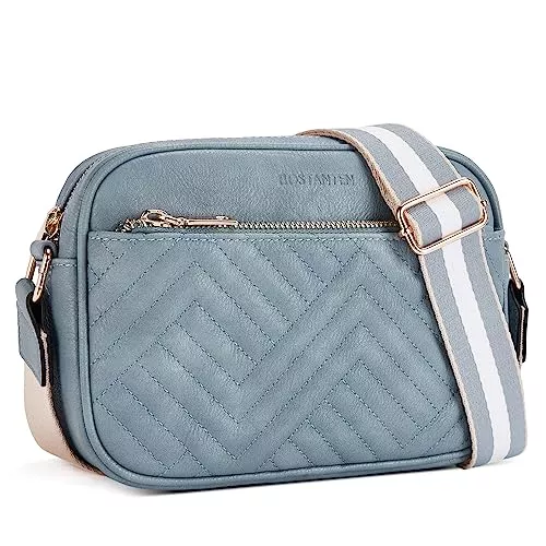 BOSTANTEN Taschen & Rucksäcke BOSTANTEN Damen Handy Umhängetasche, Crossbody Bag mit verstellbarem Breiter Gurt, PU Leder Gesteppte Umhängetasche für Damen