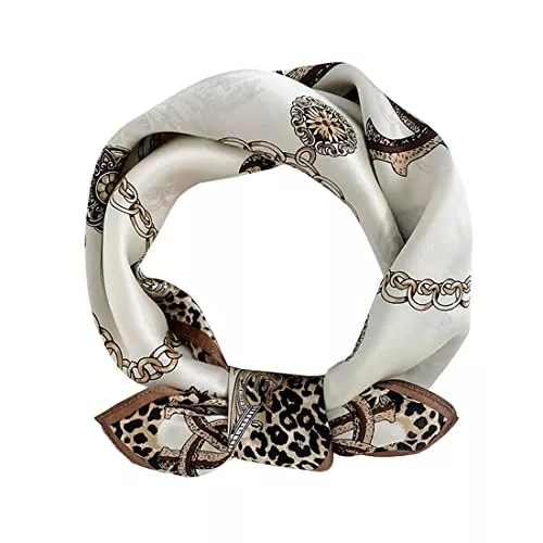 Ecroon Schals & Tücher Ecroon Seideschal Damen Halstücher Seidentuch Schals Halstuch Seiden schal Scarf Bandana Taschentuch Ansatz Handgelenk Kopftücher