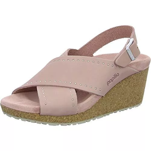 BIRKENSTOCK Sandalen & Slides BIRKENSTOCK Samira Crystal Rose Rivets, Nubuck Leather Rosa
