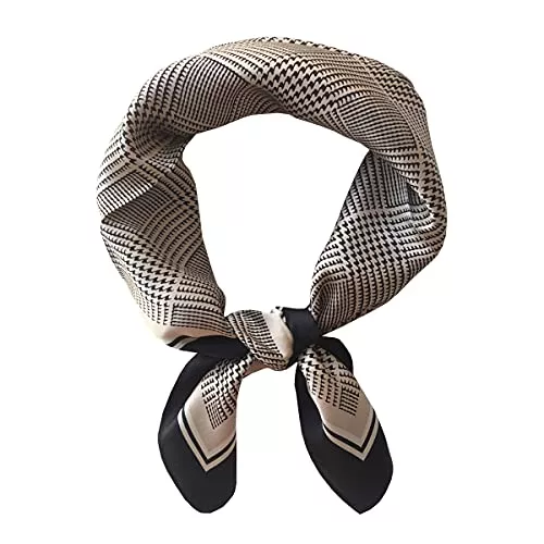 Ecroon Schals & Tücher Ecroon Seide Schal Damen Halstücher Seidentuch Schals Halstuch Seidenschal Scarf Bandana Taschentuch Ansatz Handgelenk Kopftücher