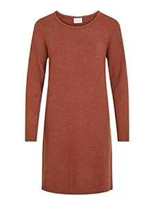 Vila Freizeit Vila Damen Viril L/S Knit Dress-Noos Kleid