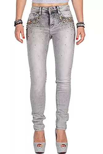 Cipo &amp; Baxx Jeans Cipo &amp; Baxx Damen Jeans Extravagante Designs