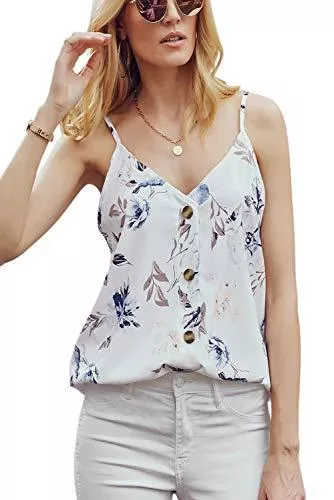 Ancapelion Ärmellose Blusen Ancapelion Damen Sommer Bluse Ärmellose Tank Top Shirt Elegant Weste Hemdbluse Loose fit T Shirt