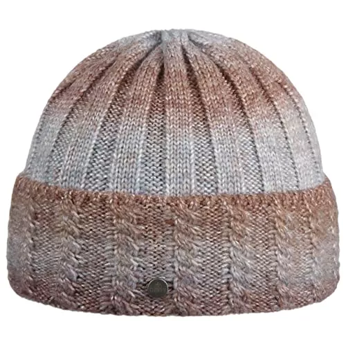 LIERYS Hüte & Mützen LIERYS Ricarda Glitter Umschlagmütze - mehrfarbige Strickmütze Damen - Made in Germany - Wintermütze in Einheitsgröße - Mütze mit Farbverlauf - Herbst/Winter