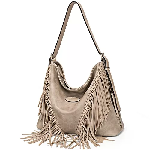 RICH LEAF Taschen & Rucksäcke Schultertaschen für Damen, Crossbody-Taschen, Hobo-Fransen, Handtasche, Geldbörse, Umhängetasche, Quastentasche, groß, mehrere Taschen, verstellbarer Riemen