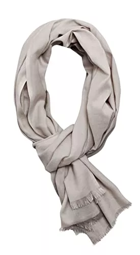 Bovari Schals & Tücher Bovari Schal Damen aus 100% gekämmter Bio-Baumwolle - handgewebt- leicht, atmungsaktiv, dünn - Sommerschal in XL-Größe 180x70 cm